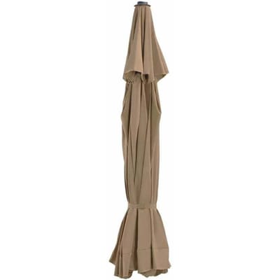 Maison Exclusive - Tissu de remplacement pour parasol d'extérieur Taupe 515 cm