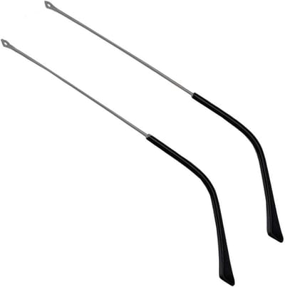 Bril Armpjes - Vervangende Tempels - Bril Reparatie - Metaal en Kunststof - 3 mm - Zwart