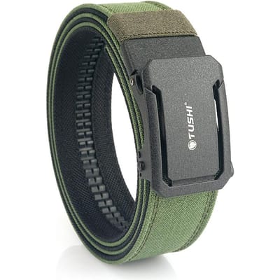 Hssee Nouvelle Ceinture Militaire Rigide Pour Hommes Plus Femmes Serrée Tactique en Nylon Ceinture Extérieure Boucle Automatique Métallique Ceinture Ipsc Ceinture Décontractée 120cm black
