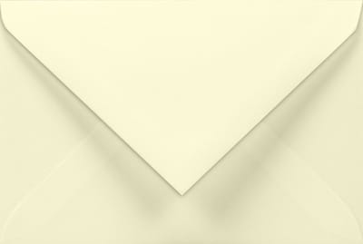 Gladde crème enveloppen A7 - 80 x 120 mm - 50 stuks - NK natgelijmde - 100 gram - Lessebo - Netuno