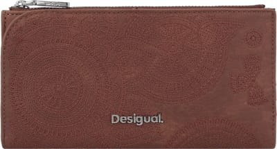 Desigual Portemonnee Ines Long Wallet Camel Bruine