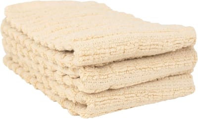 Set van 3 Katoenen Keukendoeken - Zeer Absorberend - Latte Kleur