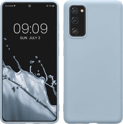 kwmobile telefoonhoesje geschikt voor Samsung Galaxy S20 FE - Hoesje voor smartphone - Back cover in mat lichtblauw