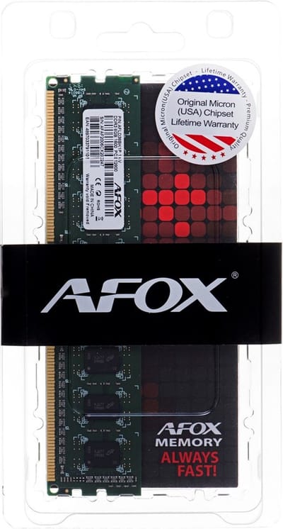 AFOX AFLD38BK1L geheugenmodule 8 GB 1 x 8 GB DDR3L 240-pin DIMM