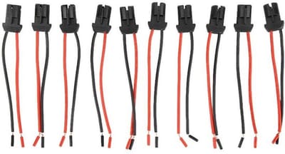 Dailygoody - Connector Lamphouder - 10 stuks - Duurzaam rubber - Wedge gloeilamp - Geschikt voor auto en vrachtwagen - Kleur zwart