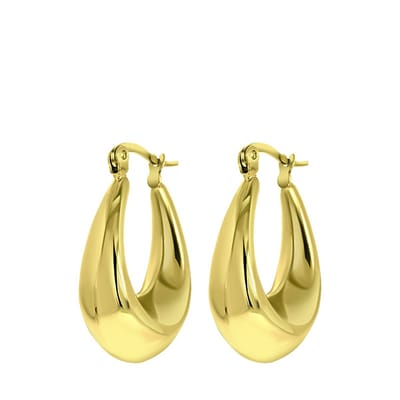Lucardi Dames Astera oorbellen - Oorbellen - Cadeau - Staal - Goudkleurig