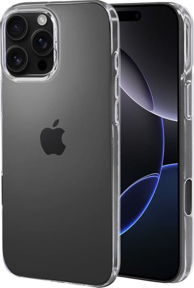 Mobiparts hoesje geschikt voor Apple iPhone 16 Pro Max - Zacht TPU - Schokabsorberend TPU - Grip Coating - Transparant