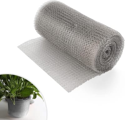 RVS Draadgaas voor Tuinbescherming, 12.5 cm x 6 m, Anti Slakken Fence, Ideaal voor Groenten en Planten, Duurzaam en Weerbestendig