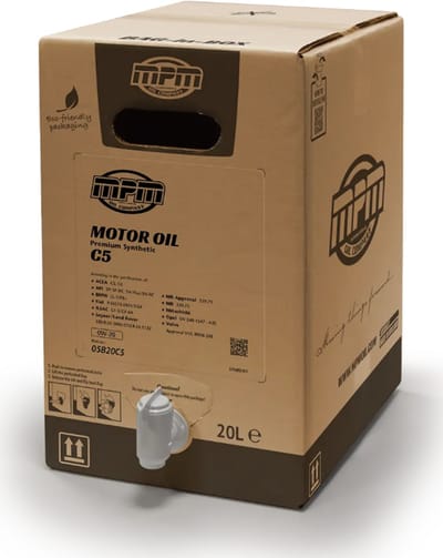 MPM 5W30 Motorolie Premium Synthetic C5 | 20 liter | Bag In Box | 05B20C5