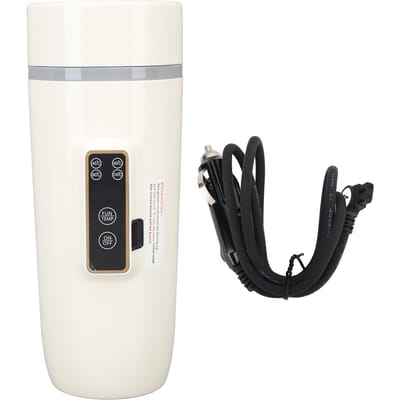 350ml Elektrische Reisketel met Digitale Display Antislip Waterdicht Draagbare Reiskoffieketel 24V 140W