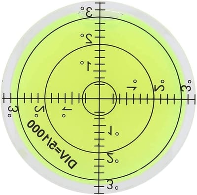 Nivelleerinstrument van 60mm van ABS kunststof met luchtbel voor het meten van vlakken en oppervlakken