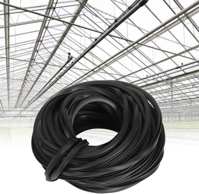 Rubber strips - voor greenhouse rubber seal - glazing - rubber seals - black universal rubber strips - glass seal - rubber cable voor glass seal - 10 m