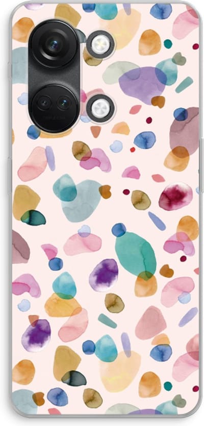 Case Company® - Hoesje geschikt voor OnePlus Nord 3 hoesje - Terrazzo Memphis - Soft Cover Telefoonhoesje - Bescherming aan alle Kanten en Schermrand