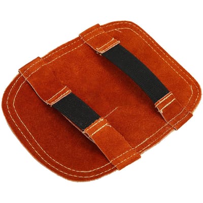 Gant de soudage à main en cuir de vachette fendue avec bouclier thermique et dos aluminisé