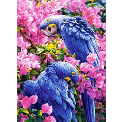 5D DIY Diamond schilderij papegaai borduurwerk kruissteek strass mozaïek Home Decor 20X30CM pink