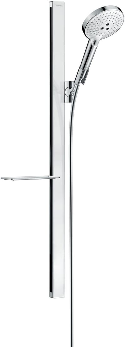 Hansgrohe Raindance Select S Unica - doucheset - glijstang - raindance - select S - 120 - 3jet - handdouche - zeepschaal - 90cm - doucheslang - 160cm - wit/chroom - wit chroom