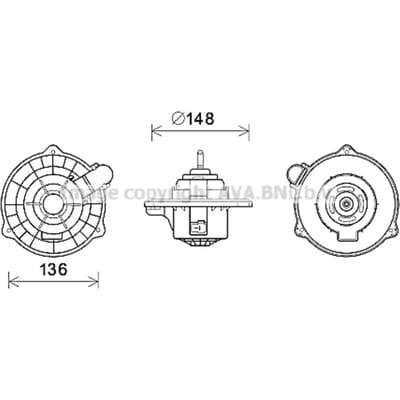 Interieurventilator AVA COOLING HY8404