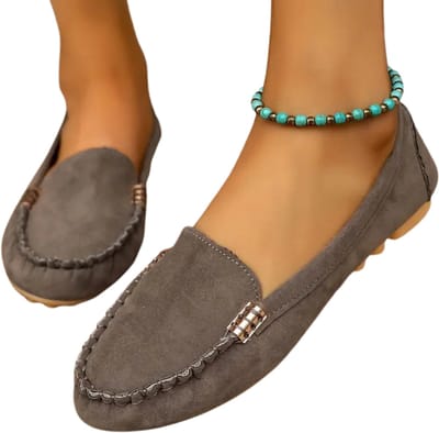 Bovista Loafers Dames - Met Hak - Damesschoenen - Instappers - Grijs - Maat 36