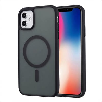 imoshion Hoesje - Geschikt voor iPhone 11 - Color Guard Backcover geschikt voor MagSafe - Zwart