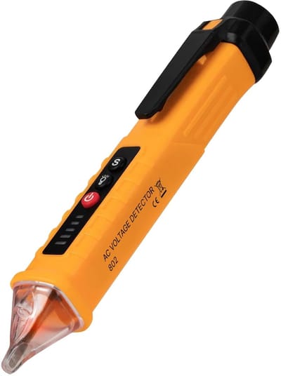 Spanningstester - Spanningsmeter - Elektrisch Werk - Contactloos Meten - 12-1000V AC - Oranje