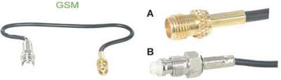 GSM adapter SMA female --> FME female