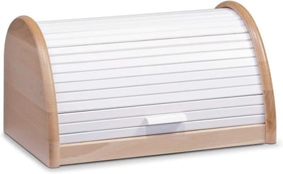 Witte Houten Broodtrommel 39x25x21 cm