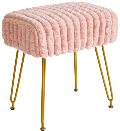 DnA® Kaptafel Stoel - Stoel - Kruk - Roze - 41cm x 30cm x 45cm