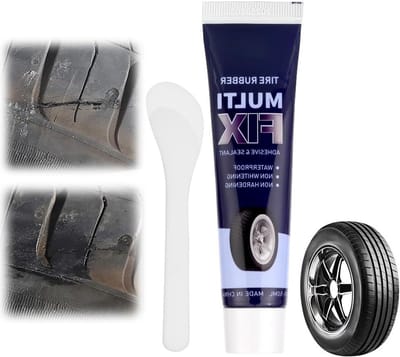 50ml Reparatiekit voor autobanden, lijm voor het herstellen van banden, vulkaniserend rubber voor snelle reparatie van gaten en scheuren in verschillende rubbers