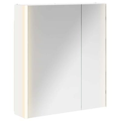 vidaXL - Badkamerspiegelkast - Wit - 63,5 - x - 15,5 - x - 70 - cm - Bewerkt - hout