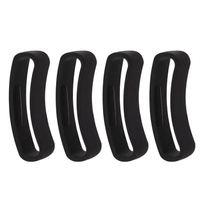 Dailygoods- Horlogeband Vervangend - 4x Polsbandlus - Compatibel met SUUNTO CORE - Zwart - 28mm - Duurzaam Siliconen - Horlogelus
