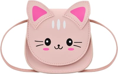 Schoudertas voor Meisjes, Mini Handtas, Verstelbare Schouderband, Perfect als Verjaardagscadeau, Modeaccessoire voor Kinderen, Roze