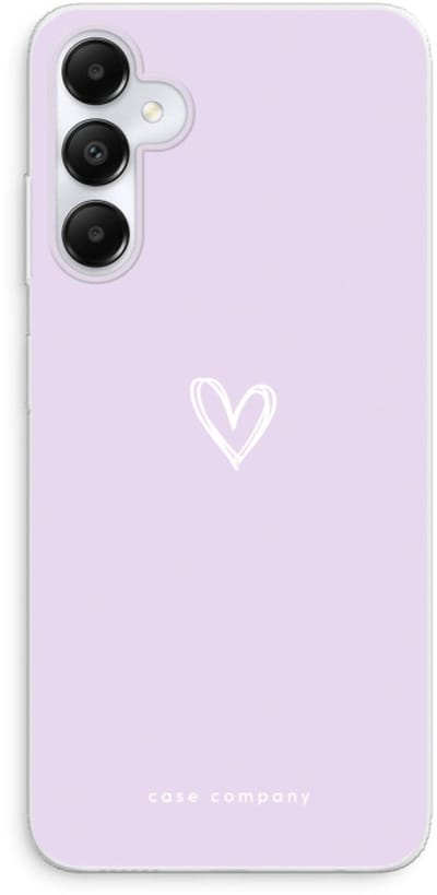 Case Company® - Hoesje geschikt voor Samsung Galaxy A05s hoesje - Klein hartje paars - Soft Cover Telefoonhoesje - Bescherming aan alle Kanten en Schermrand