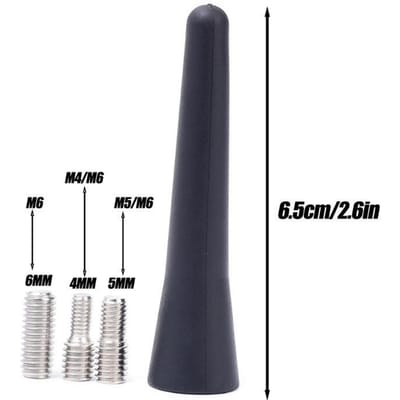 6,5 cm auto-antenne verbeterd signaal korte antenne auto-stylingaccessoires zwart