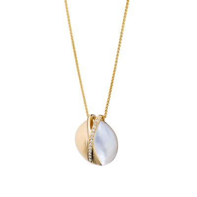 Orphelia 'Moragene' Dames 925 Sterling Zilveren Ketting met Hanger - Goud ZH-7506/G