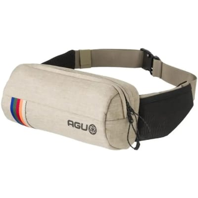 AGU Venture Vintage - Heuptas - Stuurtas - Fietszak - 1.6L - Waterafstotend organisch katoen - Verstelbare heupband - Beige