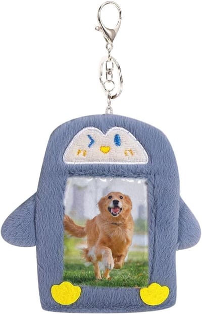 Houder Voor Fotokaarten En Foto's - Beschermende Hoes Voor Badges,Pluche Houder Fotokaarten En Foto's | Fans Familie Portemonnee Schooltas Verjaardag Kerstfeest Party