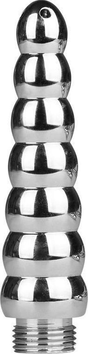 Anaal vaginaal douche - Klysma - Hoogwaardige RVS - Intieme reiniging - anaal spoelen - Prolink Novelties® - 4 gaatjes - 7 beads style