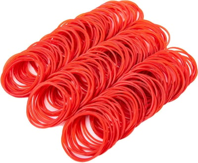 Dikke Natuurlijke Rubber Bands - 400 Stuks Sterke Elastische Bands voor Knoopwerk, Haar en Creatieve Projecten