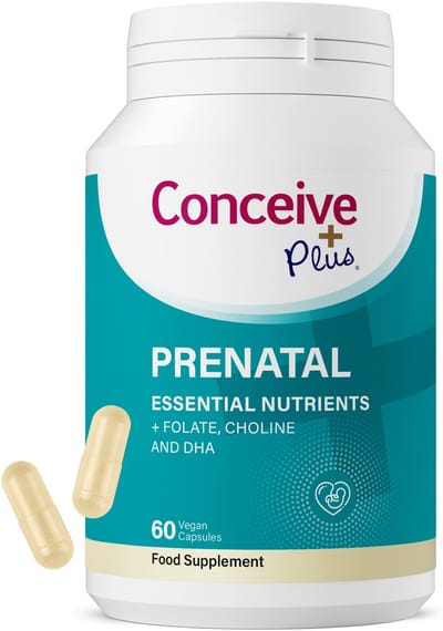 Conceive Plus Prenatale Vitaminen met Foliumzuur, Choline, IJzer & DHA – Ondersteuning voor Zwangerschap en Voorbereiding