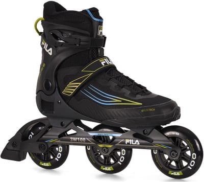 Inline Skates - Fila Legacy 100 - Herenmodel Zwart - Voor de gevorderde Skater - +25km