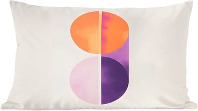 Sierkussens - Kussentjes Woonkamer - 60x40 cm - Cirkels - Abstract - Paars