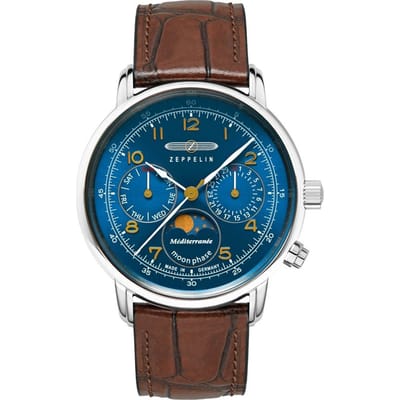 Zeppelin 9637-3 Méditerranée maanfase dames horloge
