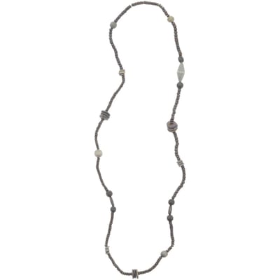 Behave – Lange damesketting met robuuste kralen – Rustieke boho stijl