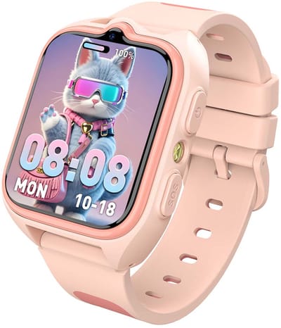 Blackview Z30 Smartwatch - Kids Smartwatch - 1,75" TFT scherm - 800 mAh - 4G Belfunctie - Bluetooth 5.2 - SOS-knop - GPS - LED-zaklamp - Roze