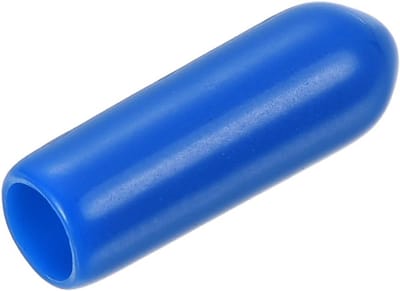 25 Stuks Ronde Rubberen Afsluitdoppen voor Buis of Paal, 4 mm Binnendiameter, Blauw
