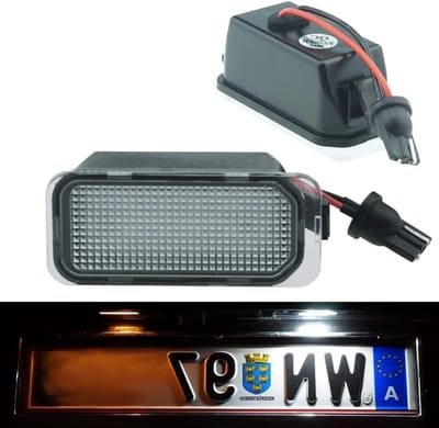 LED Kentekenplaatverlichting - Kentekenlamp Xenon Wit - Auto Verlichting - E-keurmerk Registratievrij - 12 Volt - Wit