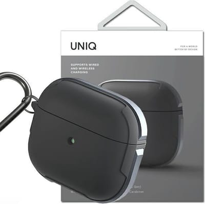 UNIQ - Valencia - AirPods - 3 - hoesje - grijs/grijs - Antimicrobieel