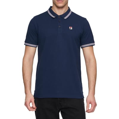 FILA Lubbeek Polo Shirt Black Iris Size: S | Polo Shirts Outlet | Heren | Blauw