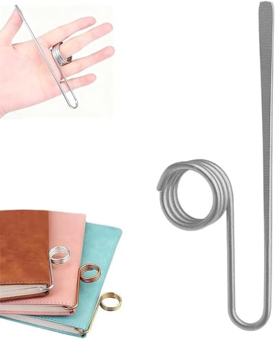 Handgemaakte metalen boekenleggers, zijhouder voor pagina's, leesaccessoires en cadeau-ideeën voor docenten, studenten en boekenliefhebbers (Zilver)