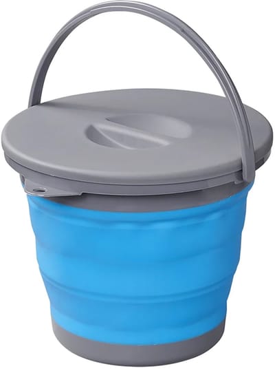 ProPlus Emmer 5L - Met deksel - Opvouwbaar - Blauw